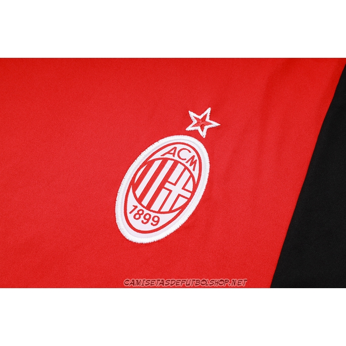 Chandal del AC Milan 23-24 Manga Corta Rojo